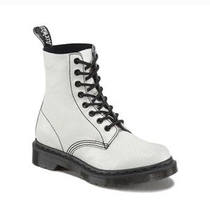 White Distressed Dr. Martens